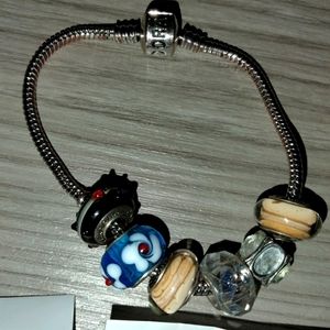 Pandora bracelet w/ extra charms